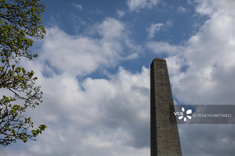 都柏林公园里的塔楼摄影图片素材