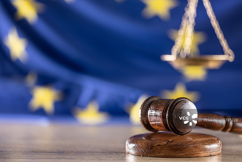 具有管辖权象征的欧盟法律要求和法律体系图片素材