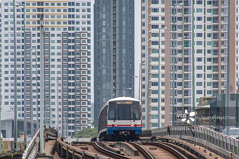泰国曼谷的城市列车图片素材