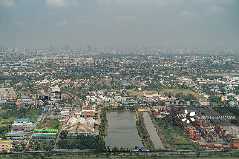泰国沙没巴干飞机航拍景观图片素材