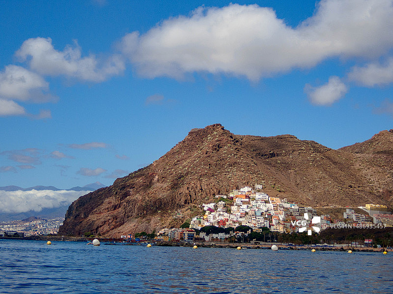 特内里费岛的特雷西塔斯海滩（加那利群岛最大）图片素材
