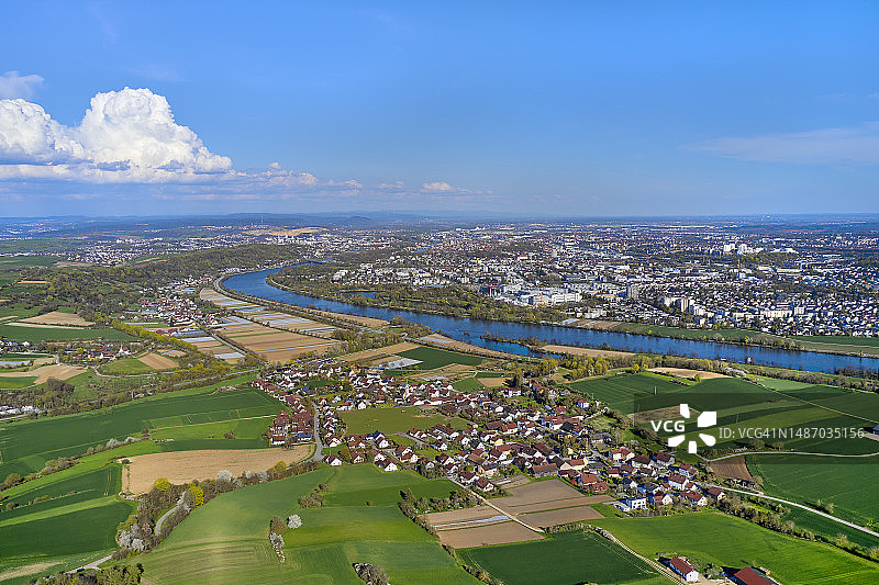 巴伐利亚雷根斯堡和奈廷村图片素材