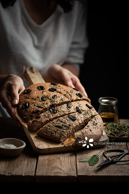 自制香草橄榄花园佛卡夏图片素材