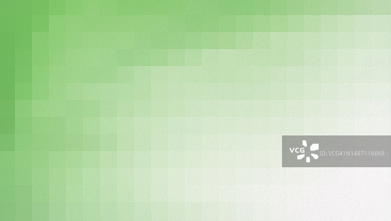 纹理纸背景上的像素化浅绿色方块图片素材