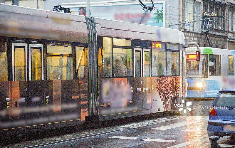有轨电车交通运输图片素材