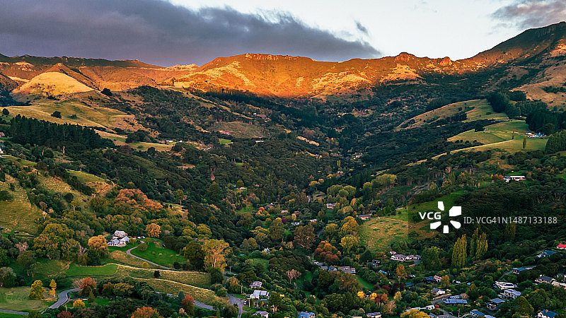 新西兰山脉风光图片素材
