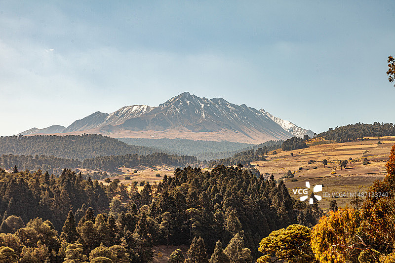 墨西哥托卢卡壮丽的山景图片素材