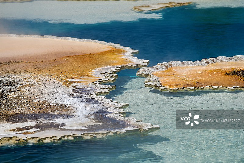 黄石国家公园热泉图片素材