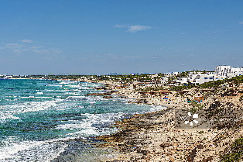 福门特拉岛埃斯科皮尼亚海滩图片素材