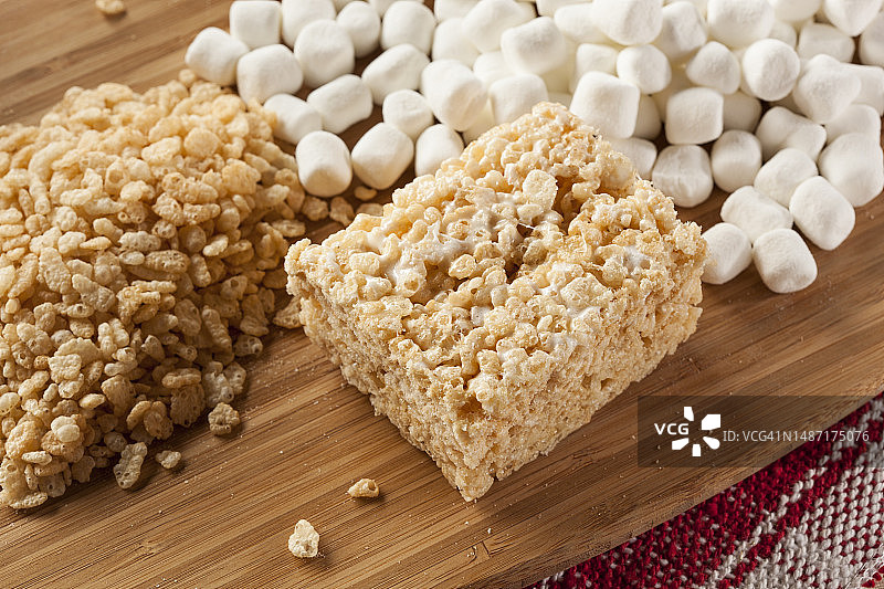 自制棉花糖脆米条，罗马尼亚图片素材