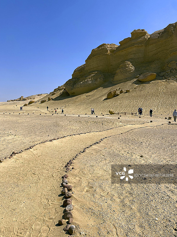 鲸鱼谷：埃及鲸鱼化石遗址图片素材
