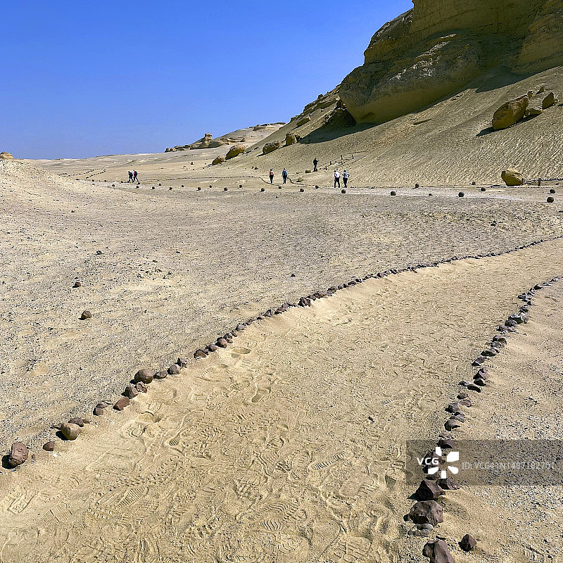 鲸鱼谷的路径，埃及图片素材