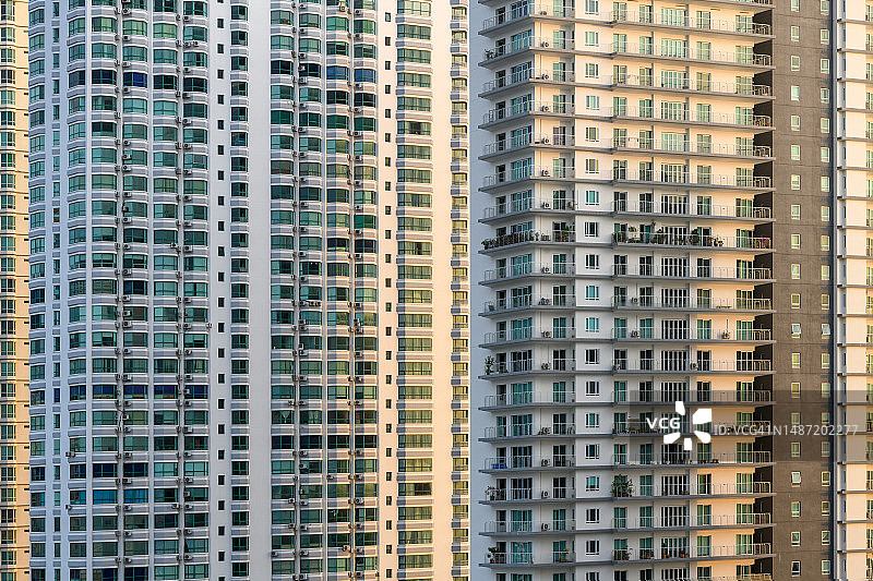 公寓拥挤的居住环境图片素材