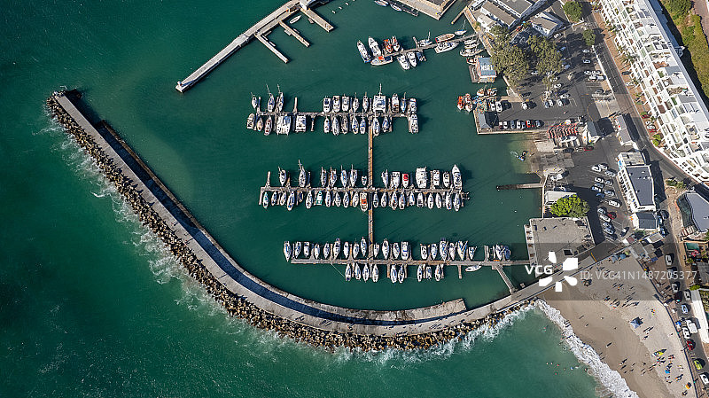 戈登湾港口航拍图片素材