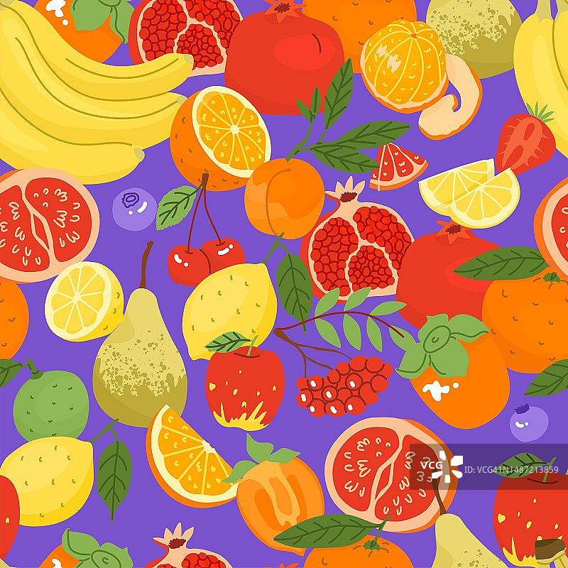 水果无缝图案图片素材