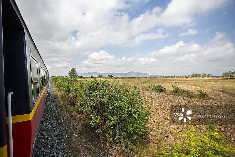 柬埔寨火车之旅图片素材