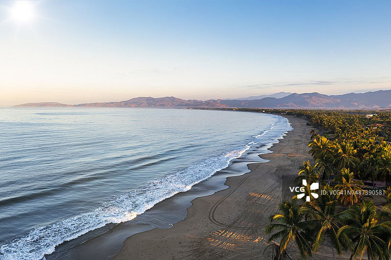 伊克斯塔帕西瓦塔内霍附近的波托西海滩图片素材