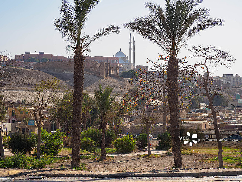 埃及首都开罗的穆罕默德·阿里清真寺图片素材