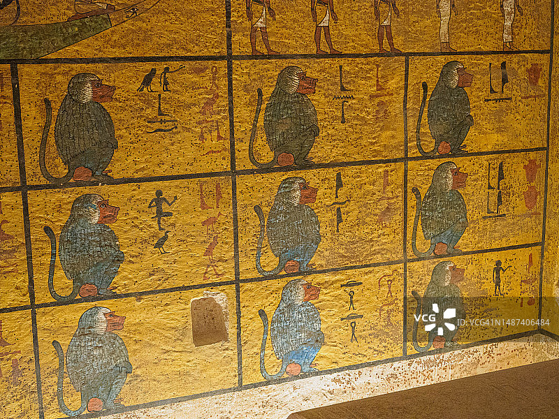 埃及卢克索帝王谷图坦卡蒙墓（KV62）图片素材