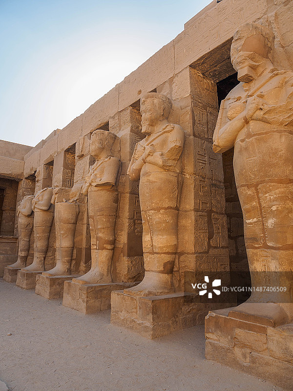 埃及卢克索的卡纳克神庙图片素材