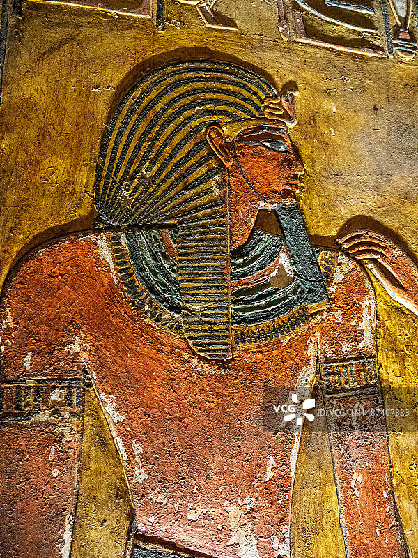 埃及卢克索帝王谷塞提一世墓KV17图片素材