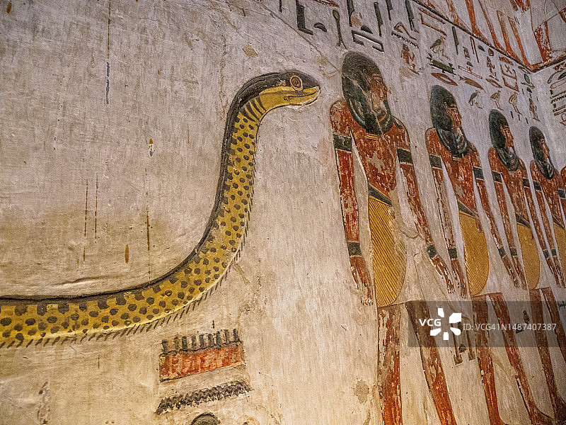 埃及卢克索帝王谷塞提一世墓KV17图片素材