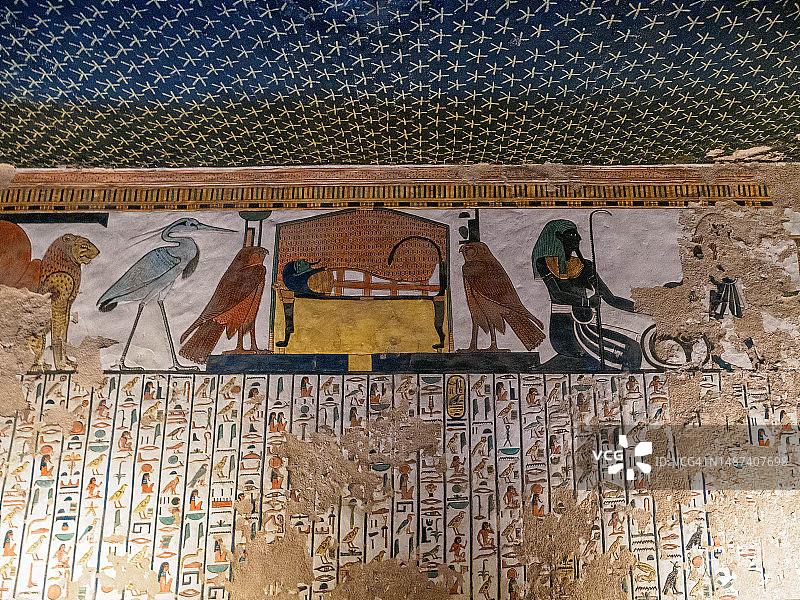 埃及卢克索王后谷内纳芙塔蒂墓（QV66）图片素材