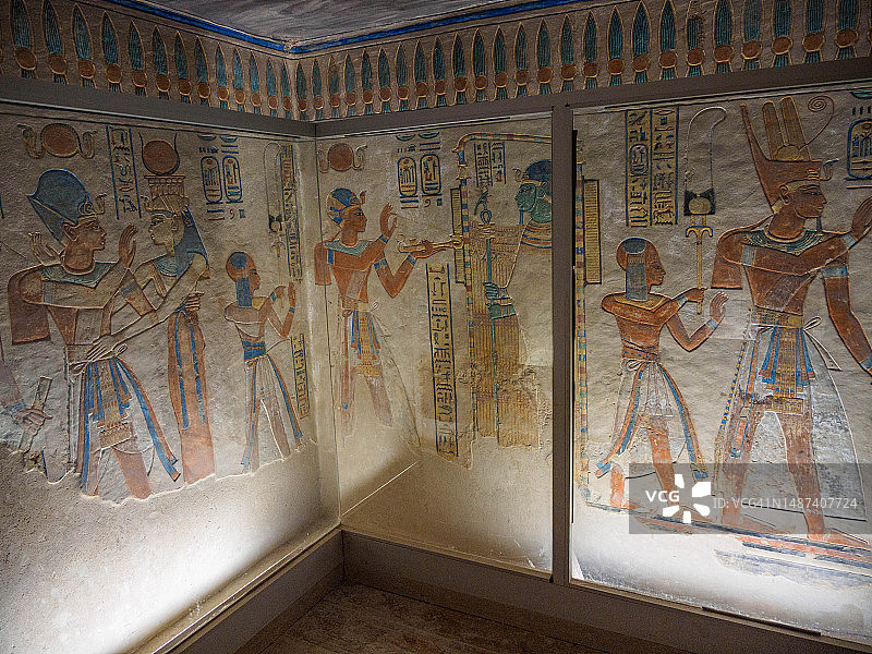 埃及卢克索王后谷图片素材