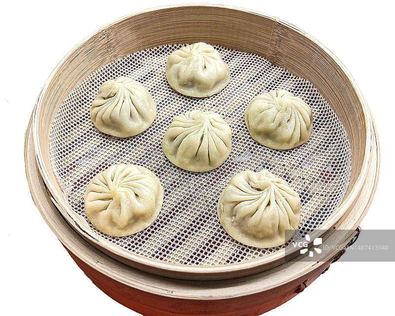 中式点心小笼包图片素材