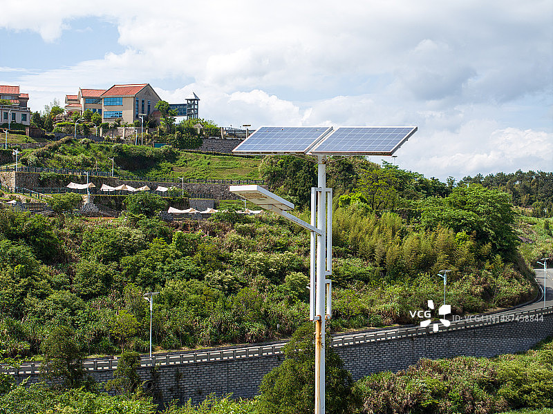 太阳能路灯图片素材