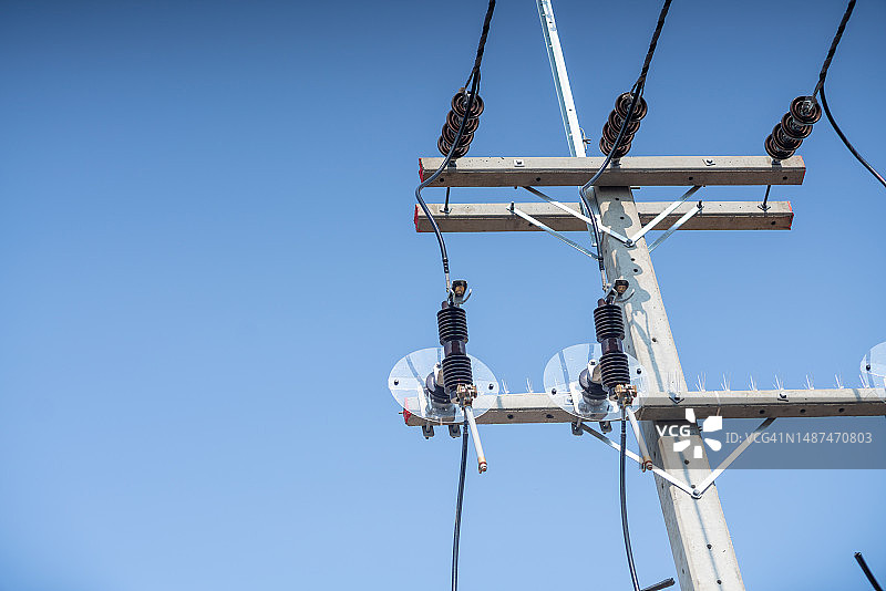 高压电线杆图片素材