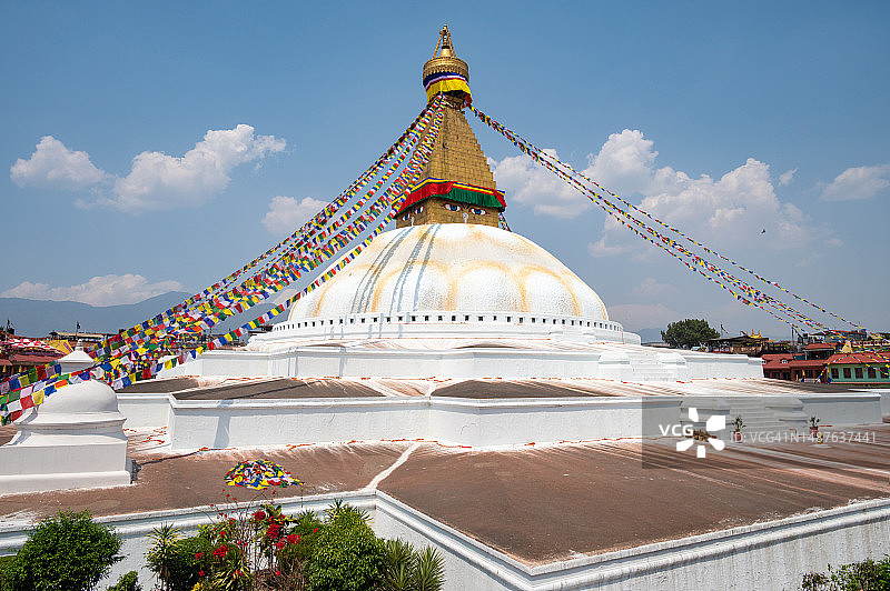 尼泊尔加德满都博大哈佛塔美景图片素材