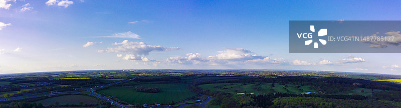 英国卢顿的空中景观图片素材