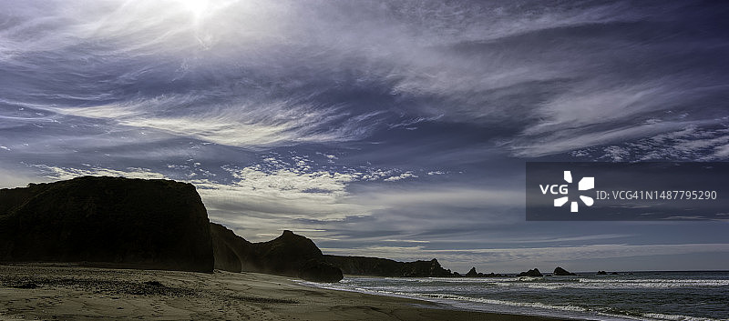 美国加利福尼亚州拉格德角海滩美景图片素材
