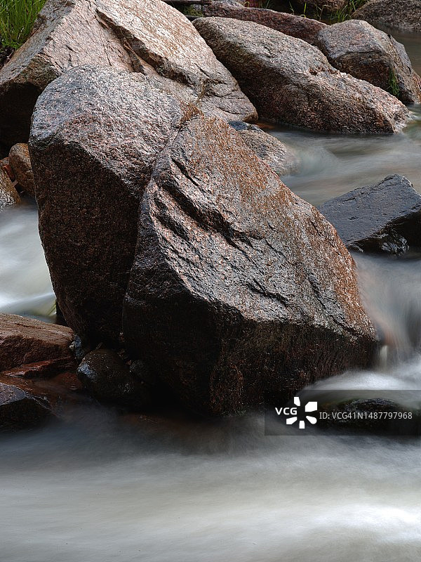 海中岩石特写图片素材