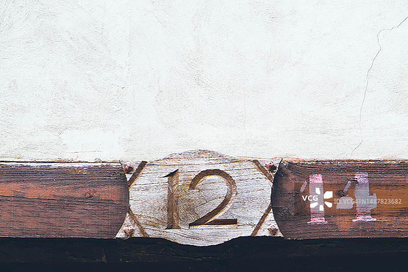 木质门牌号图片素材