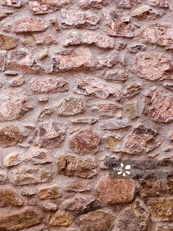 古老石墙的纹理和细节图片素材