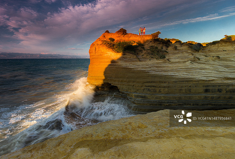 日落时的自拍图片素材
