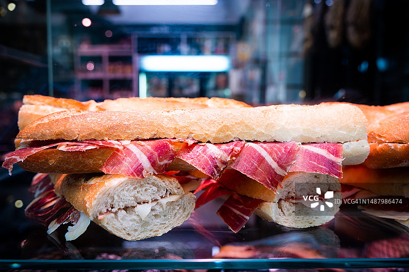 火腿三明治图片素材