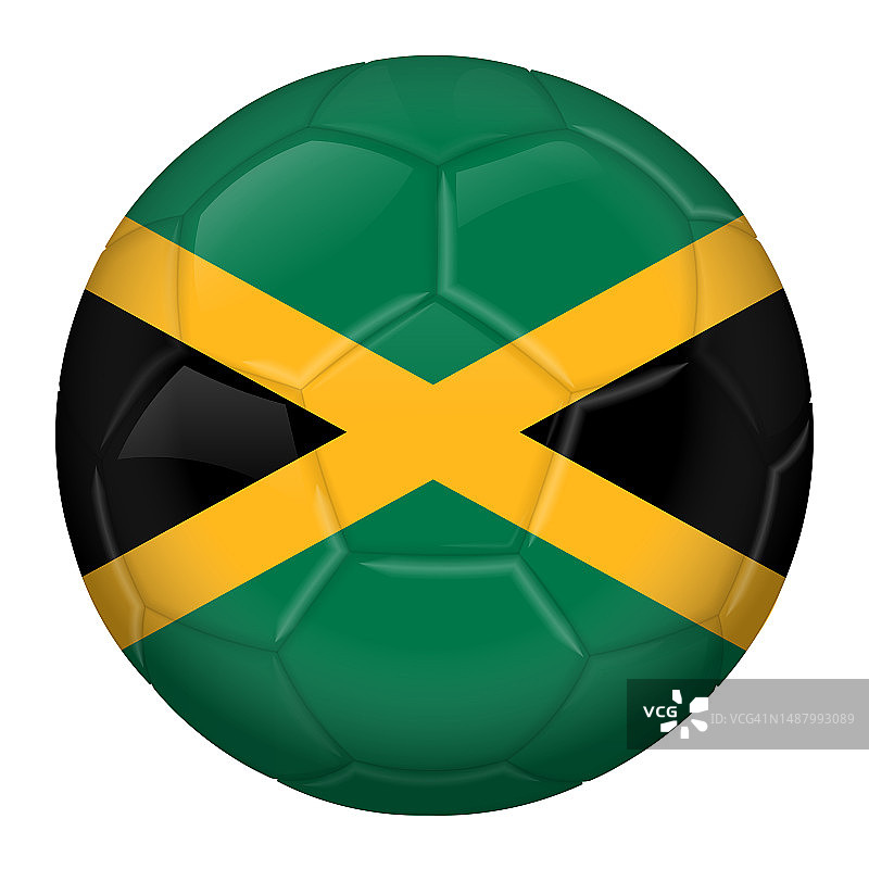 牙买加国旗足球锦标赛图标图片素材