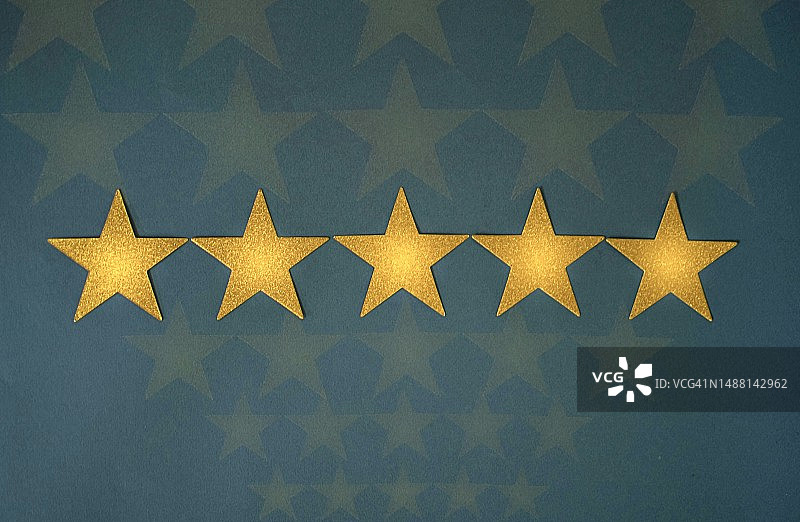 卓越概念：金星评级满意度图片素材