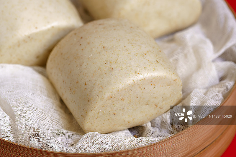 中式粗粮馒头图片素材