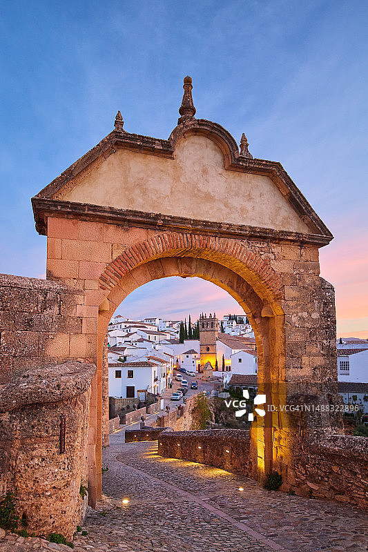 西班牙龙达的费利佩五世拱门图片素材