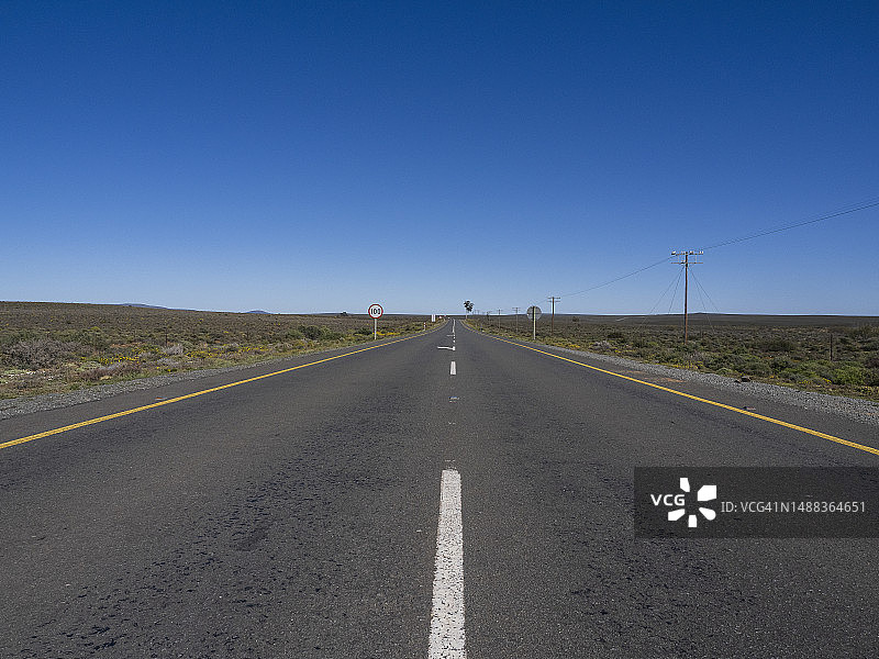 南非卡鲁地区的公路图片素材