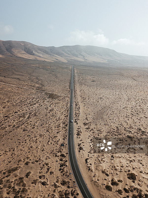 空旷的道路航拍景观图片素材