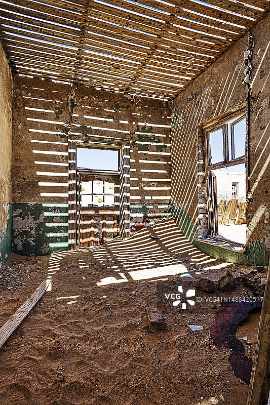 纳米比亚吕德里茨附近的科尔曼斯科普鬼镇遗址图片素材