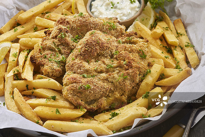 炸鱼和薯条图片素材