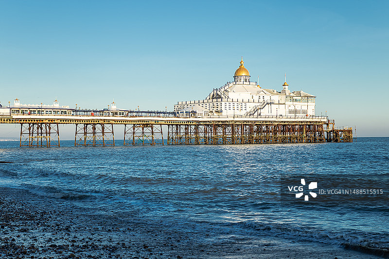 英国伊斯特本码头图片素材