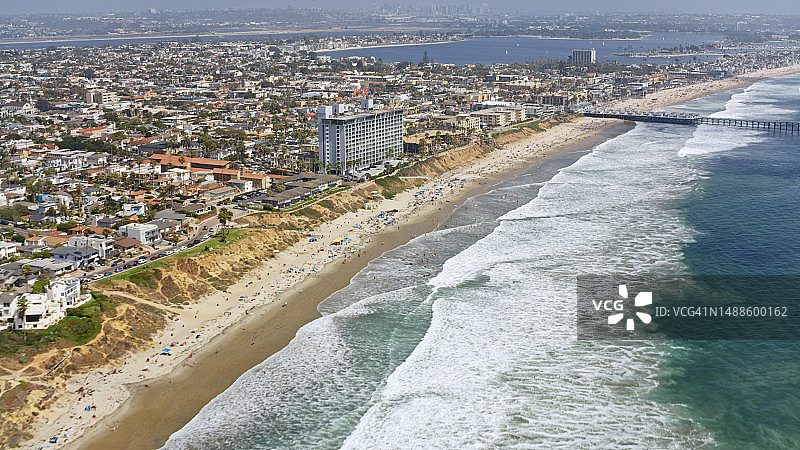 太平洋海滩景色图片素材
