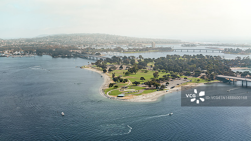 米慎湾和皇冠角的景色图片素材